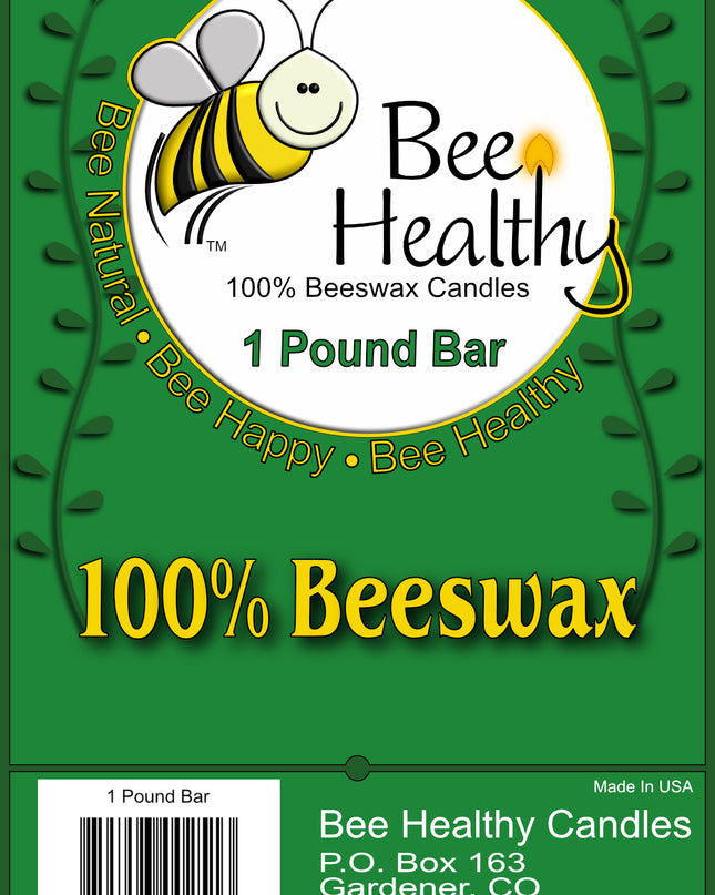 1 Pound Solid Bar Of Beeswax