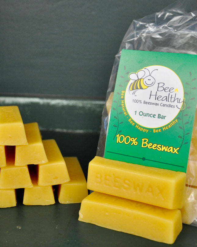 12ea. 1oz Bars Solid Bar Of Beeswax