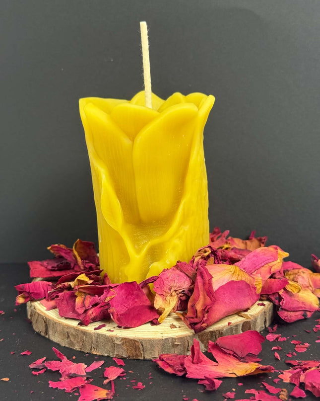 Wolf Pillar - 100% Beeswax Candle