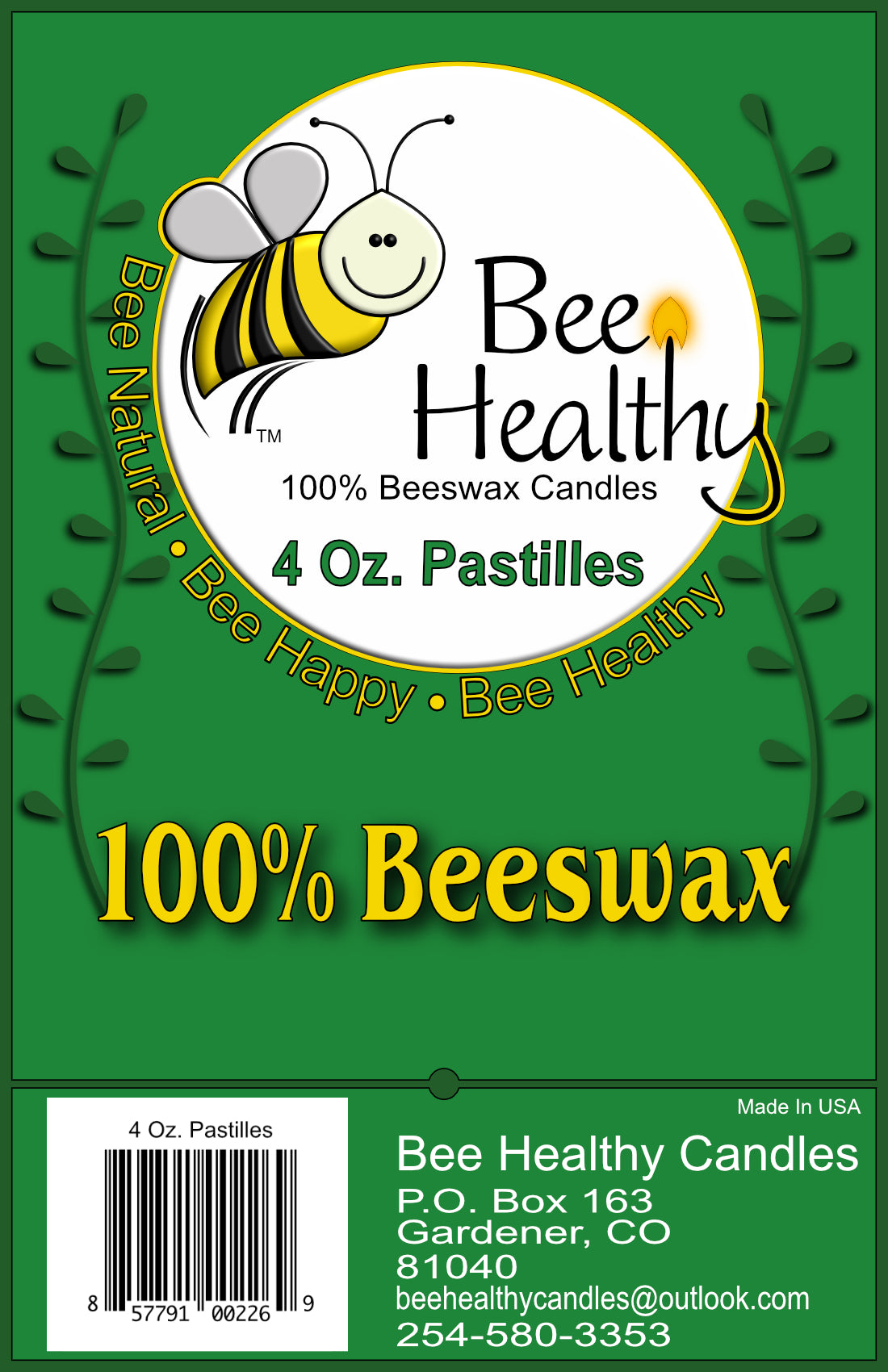 4oz Beeswax Pastilles