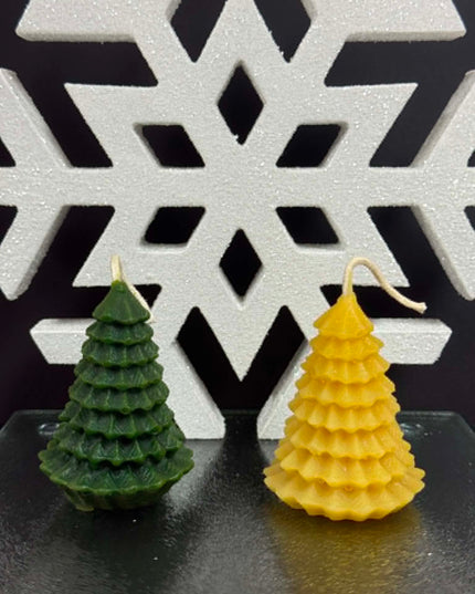 Evergreen / X-Mas Tree Candle (Gold, Green, Red or White)