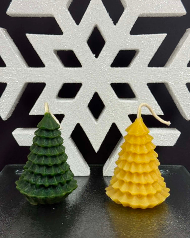 Evergreen / X-Mas Tree Candle (Gold, Green, Red or White)