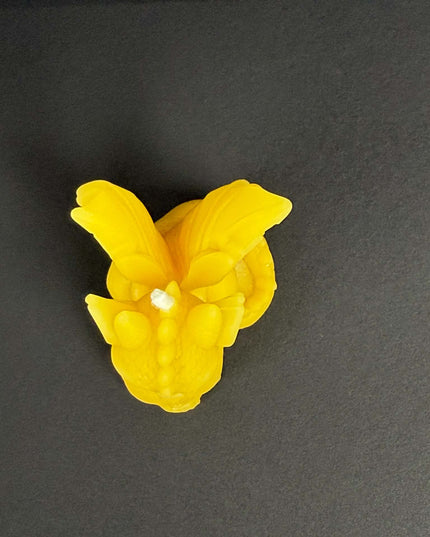 Dragon on Skull - 100% Beeswax Candle