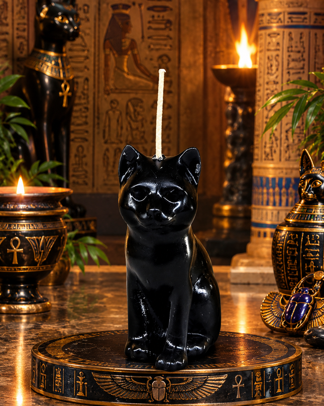 Black Cat Candle