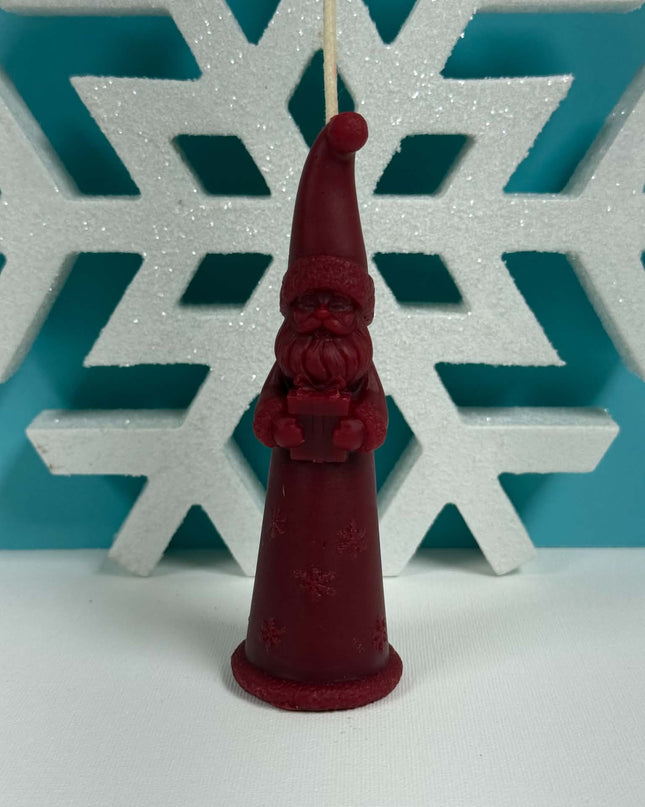Tall Santa Candle (Gold or Red)