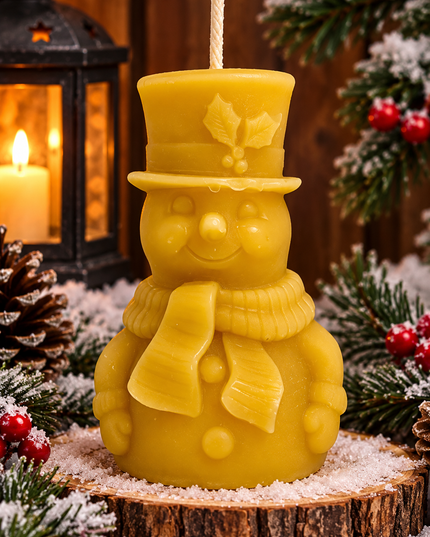 Snowman Candle