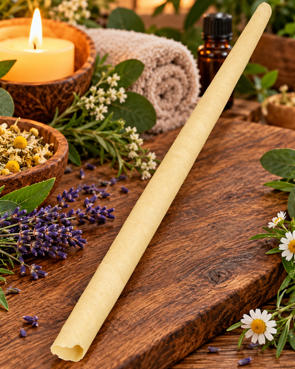 Ear Candles 2pk - 100% Natural Pure Beeswax and Muslin