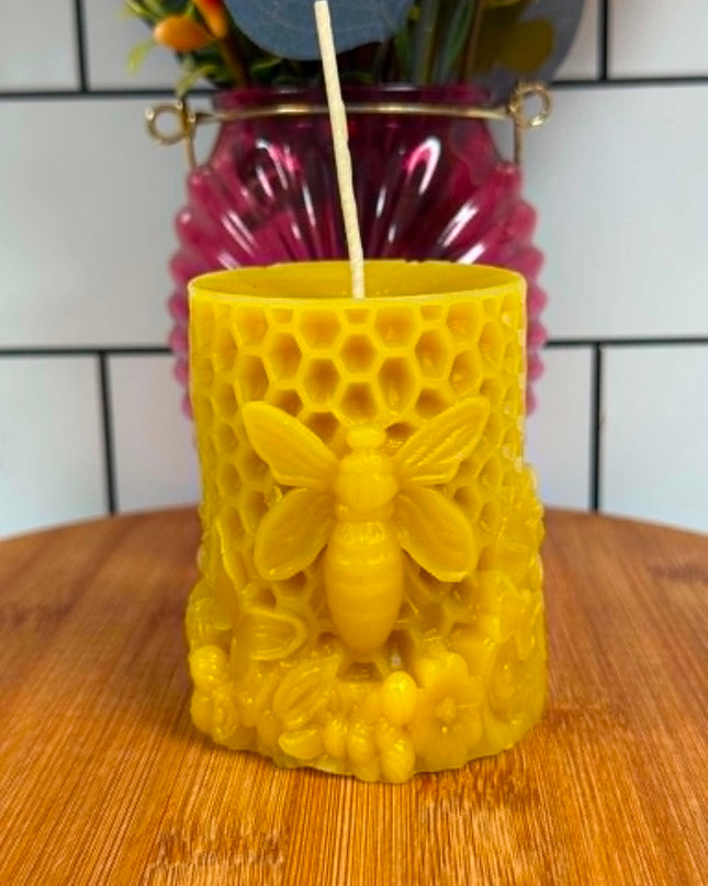 Honeycomb Bee Pillar Gold