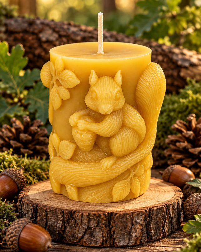 Squirrel Pillar - Gold