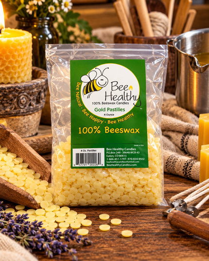 8oz Beeswax Pastilles - 100% Natural Pure Beeswax