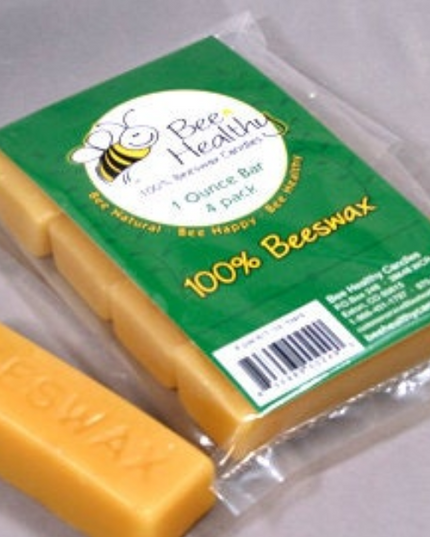 4ea. 1oz Bars Solid Bar Of Beeswax
