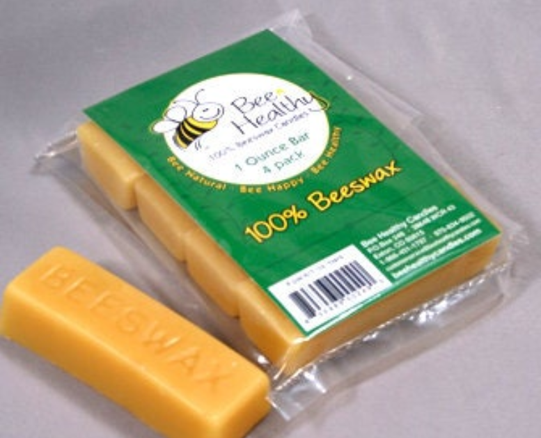 4ea. 1oz Bars Solid Bar Of Beeswax