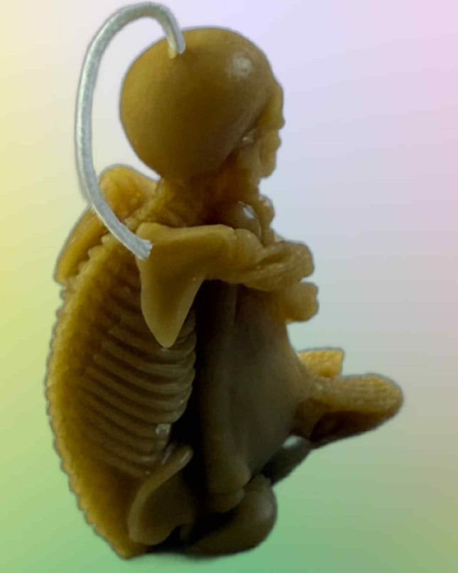 Creepy Skeleton Candle - Gold