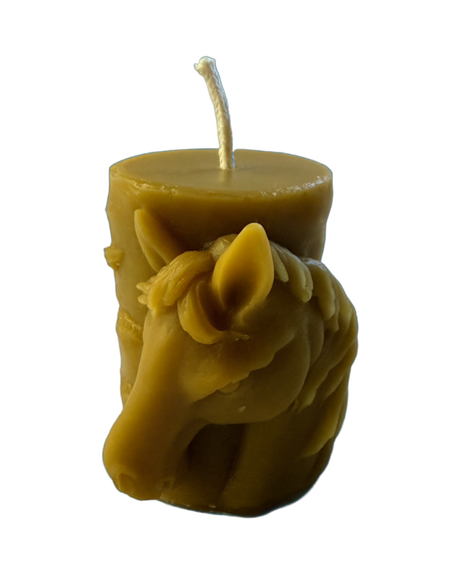 Horse Pillar 3x4 Gold