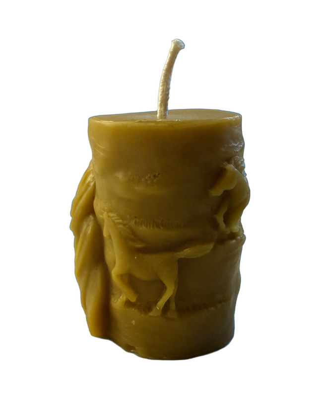 Horse Pillar 3x4 Gold