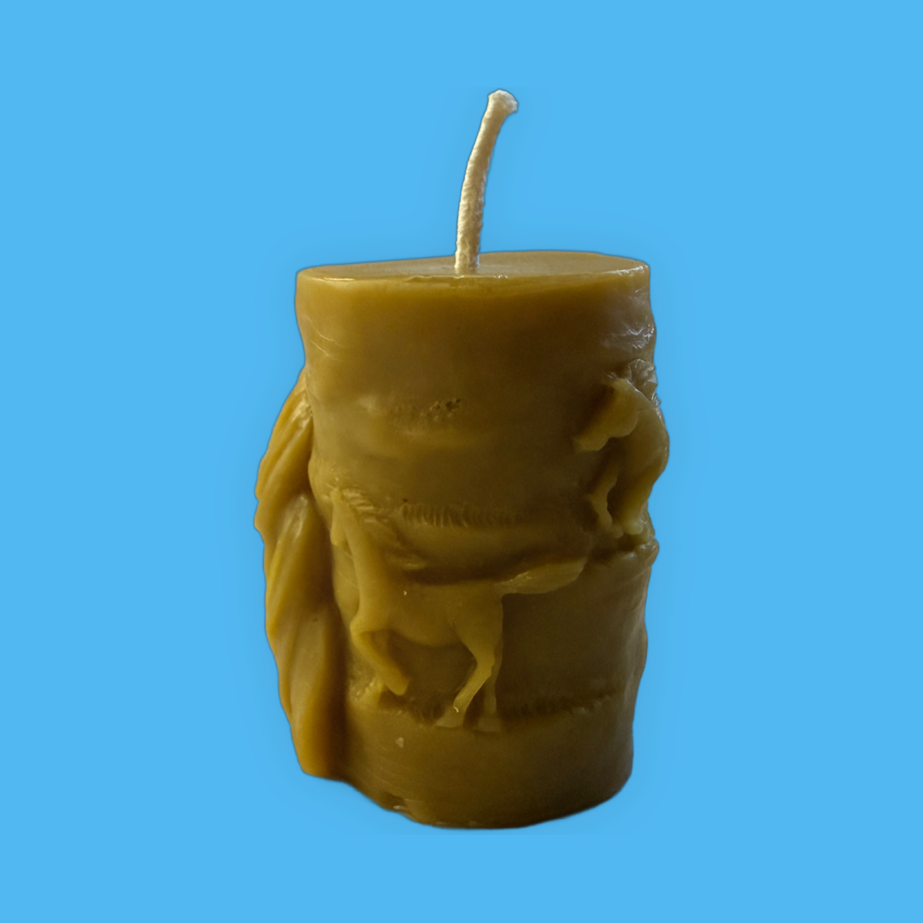 Horse Pillar 3x4 Gold