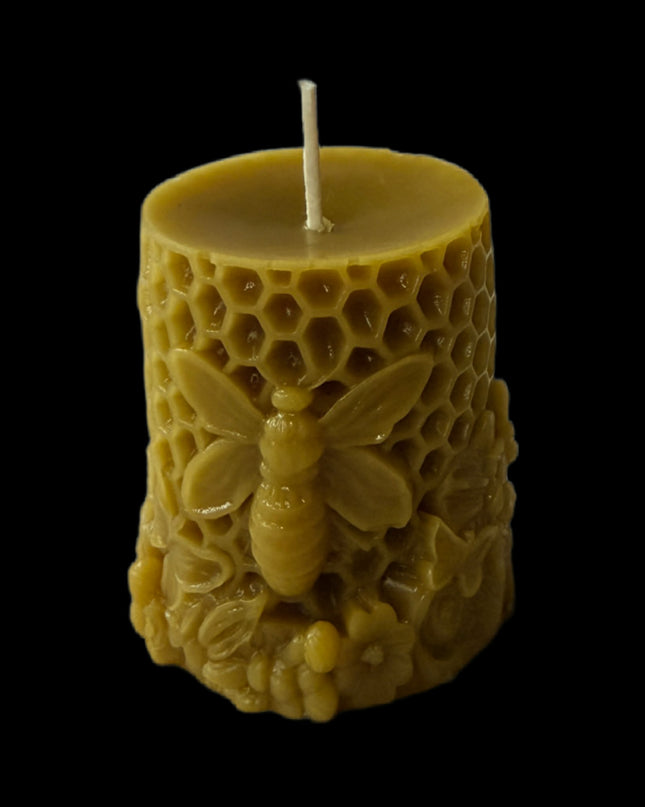 Honeycomb Bee Pillar Gold (NEW)
