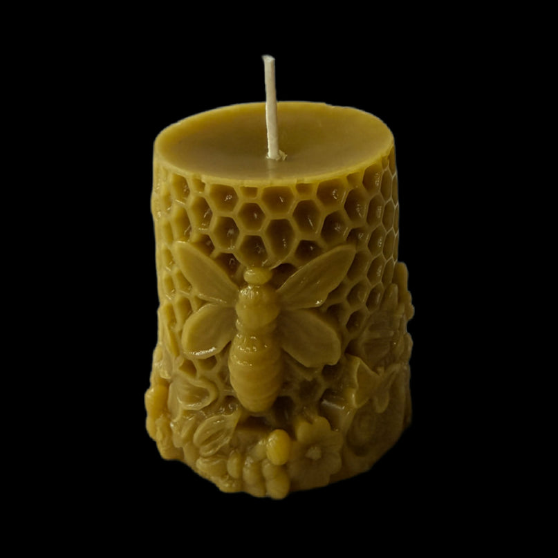 Honeycomb Bee Pillar Gold (NEW)