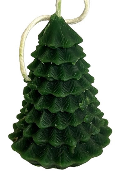 Evergreen / X-Mas Tree Candle (Gold, Green, Red or White)