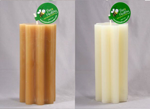 3" x 6.5" Tall Crinkle Pillar (Gold or White)