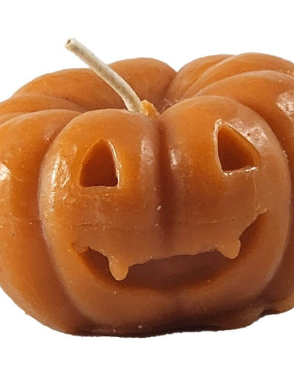 Orange Jack-o-lantern votive