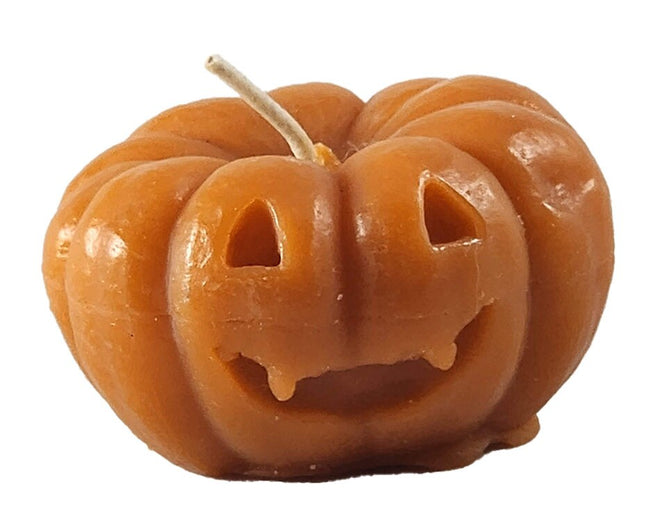 Orange Jack-o-lantern votive