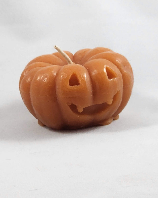 Orange Jack-o-lantern votive