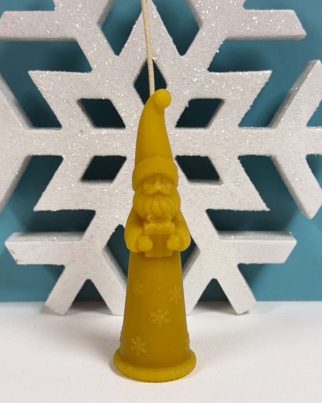 Tall Santa Candle (Gold or Red)