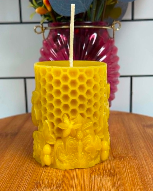 Honeycomb Bee Pillar Gold
