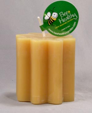 3" x 3" Crinkle Pillar (Gold or White)