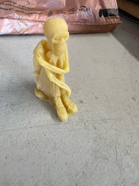 Creepy Skeleton Candle - Gold