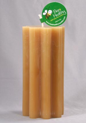 3" x 6.5" Tall Crinkle Pillar (Gold or White)