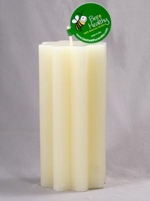 3" x 6.5" Tall Crinkle Pillar (Gold or White)