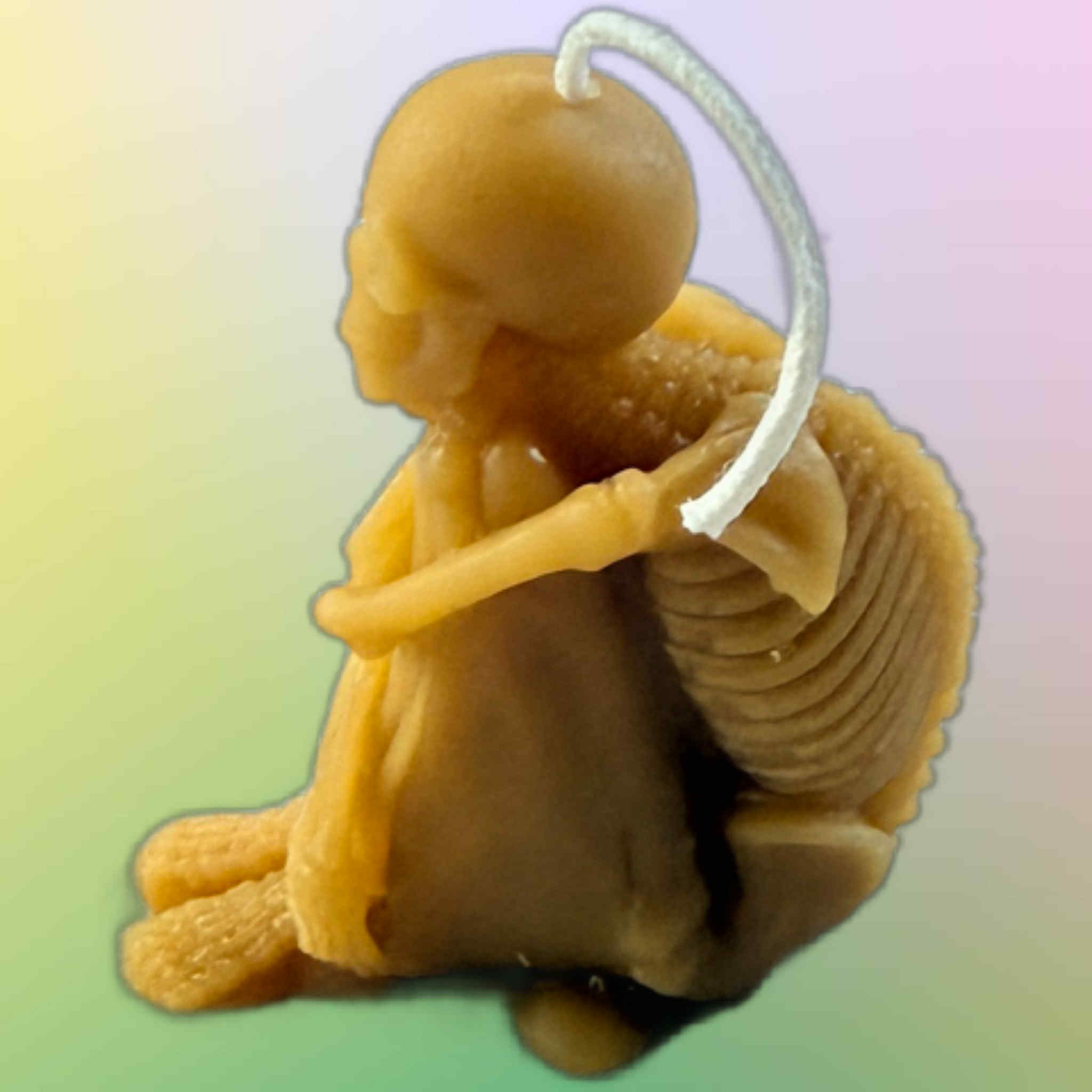 Creepy Skeleton Candle - Gold