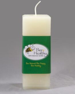 A pillar candle