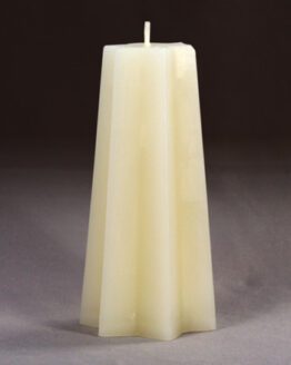 A pillar candle