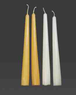 8-inch Taper Gold Beeswax