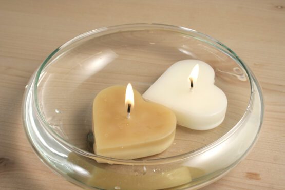 Love symbol candle