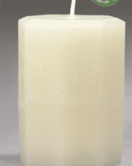 A pillar candle