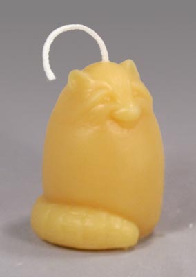 racoon gold candle