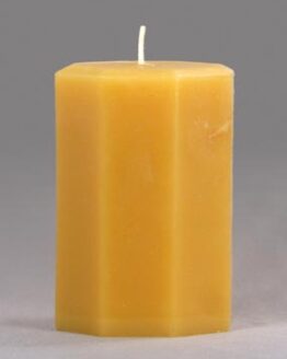 A pillar candle