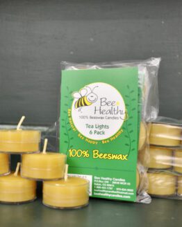 6-pack tealight Beeswax candles