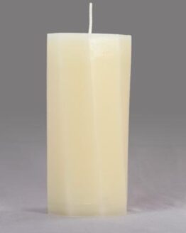 A pillar candle