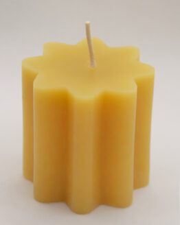 brown sculpted candle